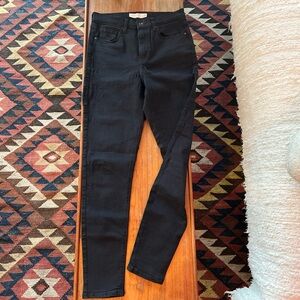 Topshop High Rise Black Jeans